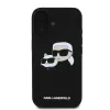 Karl Lagerfeld Liquid Silicone Double Heads MagSafe tok iPhone 16-hoz, fekete - 0. kép