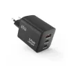 BLUE STAR utazó töltő GaN 4A 65W 2 x Type C + USB A PD QC4.0 VT-43 fekete - 0. kép