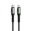 FORCELL F-ENERGY C259 kábel Type C - Lightning PD 3A 27W Cafule 1,2 m fekete - 0. kép