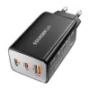 Fali töltő, Essager, ECT67W-LJB01-Z, GaN, 2xUSB-C, USB-A, 67W (fekete) - 2. kép