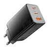 Fali töltő, Essager, ECT67W-LJB01-Z, GaN, 2xUSB-C, USB-A, 67W (fekete) - 1. kép