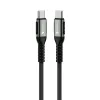FORCELL F-ENERGY C260 Type-C to Type-C QC4.0 PD 5A 100W Cafule kábel 1,2 m fekete - 1. kép