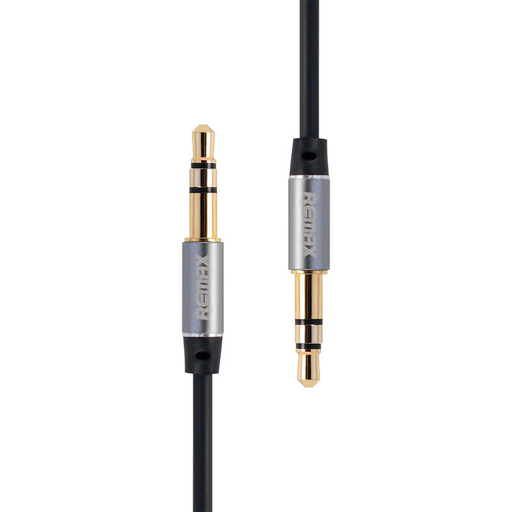 Mini jack 3.5mm AUX kábel Remax RL-L100 1m (fekete)