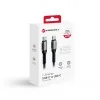 FORCELL F-ENERGY C263 Type C to Type C QC4.0 PD 5A 240W Cafule 1,2 m fekete kábel - 2. kép