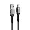 FORCELL F-ENERGY C256 kábel USB A - Type C QC3.0 3A 66W Cafule 1,2 m fekete - 0. kép