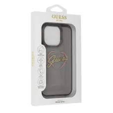 Original Case GUESS IML Heart GUHCP16XHCHGSPK tok iPhone 16 Pro Max fekete