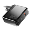 Fali töltő, Essager, ECT2CA-ZXB01-Z, GaN, USB-A, USB-C 100W (fekete) - 2. kép