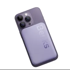 Benks Power bank 6000mAh MP10 - Type C - mágneses indukciós töltéssel - lila