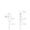 Ugreen AUX 3.5mm-es mini jack lapos kábel 1m ezüst (10597) - 3. kép