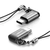 Ugreen micro Micro USB/USB Type-C átalakító adapter rögzítővel fekete - 0. kép