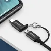 Ugreen micro Micro USB/USB Type-C átalakító adapter rögzítővel fekete - 1. kép