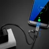 Ugreen USB Type-C/Micro USB átalakító adapter rögzítővel szürke - 1. kép