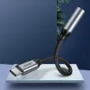 Ugreen 3.5mm jack audio/ USB Type-C fülhallgató adapter 10cm szürke - 0. kép