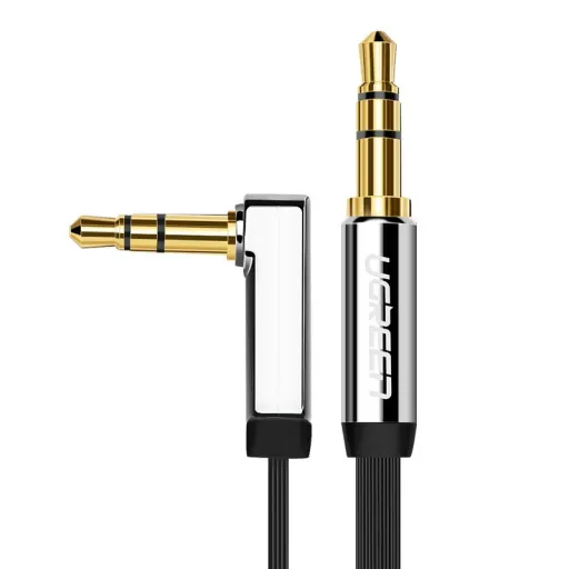 Ugreen AUX 3.5mm-es mini jack lapos kábel 2m ezüst (10599)