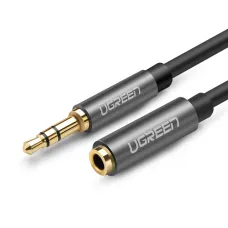 Ugreen AUX 3.5mm-es mini jack hosszabbító kábel 1m ezüst (10592)