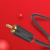 Ugreen sztereo 2RCA audio-video kábel Cinch 5m szürke (10520) - 2. kép