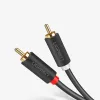 Ugreen sztereo 2RCA audio-video kábel Cinch 5m szürke (10520) - 3. kép