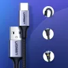 Ugreen USB/USB Type-C kábel QC 3.0 gyorstöltéssel 3A 0.5m szürke - 4. kép