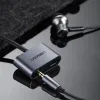 Ugreen USB Type-C - USB Type-C/3.5 mm Jack audio elosztó adapter 1.5A szürke - 0. kép