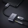 Ugreen USB Type-C - USB Type-C/3.5 mm Jack audio elosztó adapter 1.5A szürke - 1. kép