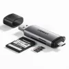 Ugreen USB Type C/ USB 3.0 SD/ micro SD kártyaolvasó szürke - 0. kép