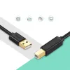 Ugreen USB/USB Type B nyomtató kábel 3m fekete - 0. kép