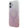  iPhone 16 rózsaszín Eredeti GUESS IML Glitter Gradient Magsafe tok GUHMP16SHGRCELP - 0. kép