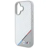 Original Case BMW M Carbon Tricolor Line Magsafe BMHMP16S23PUDTS iPhone 16 tok Szürke - 4. kép