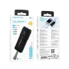 Borofone Power Bank 10000mAh BJ54 Graceful - USB + Type C - QC 3.0 PD 20W fekete - 4. kép