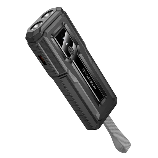 Borofone Power Bank 10000mAh BJ54 Graceful - USB + Type C - QC 3.0 PD 20W fekete