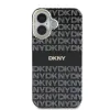 DKNY PC/TPU Repeat Pattern Tonal Stripe Magsafe tok iPhone 16 Fekete - 0. kép