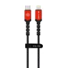 Blavec Cable Raptor fonott - Type C to Lightning - PD 20W 2,4A 3 méter (CRA-CL24BR30) fekete-piros - 0. kép