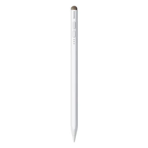 Baseus kapacitív aktív/passzív stylus toll LED-del + Type C kábel 3A 0,5 méter (SXBC040002) fehér