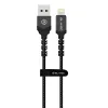 Blavec Cable Raptor fonott - USB - Lightning - 2A 3 méter (CRA-UL2BG30) fekete-szürke - 0. kép