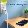 Foneng Kábel X110 - Type C to Type C - PD 60W 3A 1,2 méter fehér - 3. kép
