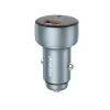 Foneng autós töltő C18 - USB + Type C - PD 48W 3A Type C - Type C kábellel szürke - 0. kép