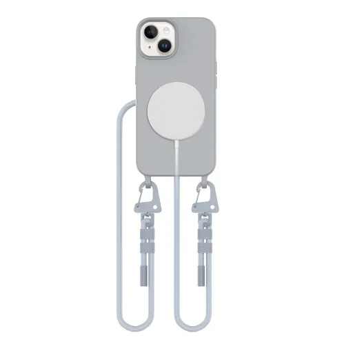 Tech-protect Magnecklace Magsafe Iphone 15 Crayon Grey Tok