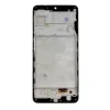 LCD kijelző + Érintőegység + Előlap Samsung A225F Galaxy A22 fekete tok - 0. kép