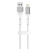 Blavec Cable Raptor fonott - USB - Lightning kábel - 2A 3 méteres (CRA-UL2WS30) fehér-ezüst - 0. kép