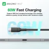 Amazing Thing Kábel Thunder Pro CCC20MTHBK - Type C to Type C - PD 60W 4A 0,2 méter fekete tok - 2. kép