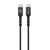 Blavec Cable Raptor szövetborítású – Type C to Type C – PD 60W 3A 0,5 méter (CRA-CC3BG05) fekete-szürke - 0. kép