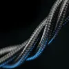Blavec Cable Raptor fonott - Type C to Type C - PD 100W 5A 1 méter (CRA-CC5BR10) fekete-piros - 4. kép