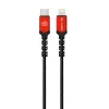 Blavec Cable Raptor fonott - Type C to Lightning - PD 20W 2,4A 0,25 méter (CRA-CL24BR025) fekete-piros tok - 0. kép