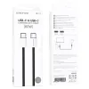 Borofone Cable BX103 Original - Type C to Type C - 60W 3A 1 méter fekete - 2. kép