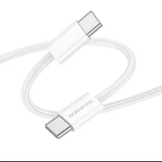 Borofone Kábel BX103 Original - Type C to Type C - 60W 3A 1 méter fehér