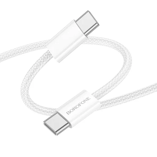 Borofone Kábel BX103 Original - Type C to Type C - 60W 3A 1 méter fehér