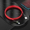 Borofone BX65 Bright kábel - USB to Type C - 2A 1 méter piros - 1. kép