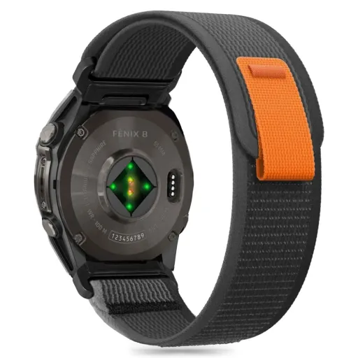 TECH-PROTECT NYLON GARMIN FENIX 5X / 5X PLUS / 6X / 6X PRO / 7X / 8 (51 MM) FEKETE/NARANCSSÁRGA