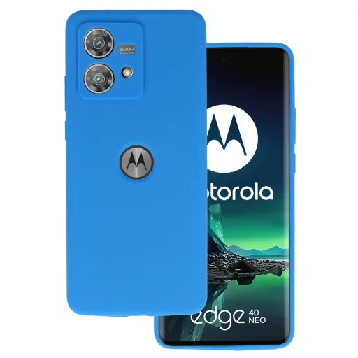 Silicone Lite tok Motorola Edge 40 Neo 5G kék