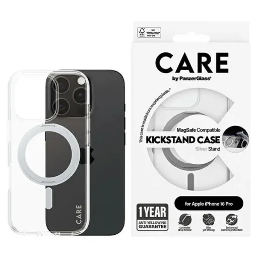 CARE by PanzerGlass Feature Kickstand tok iPhone 16 Pro 6.3